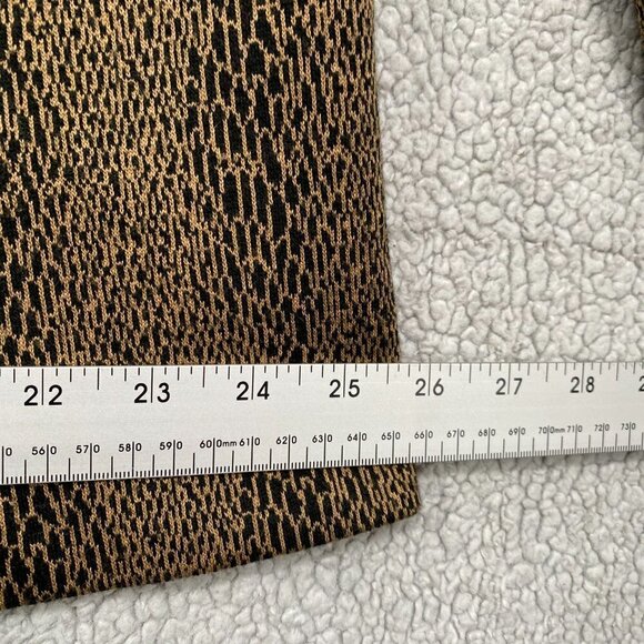 Michel Antoni Jacket Womens Size 22W Black and Tan Leopard Design Vintage - Picture 5 of 10